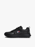 Μαύρο Cleat Sneakers Με Μίξη Υφών  Άνδρες