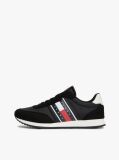 Μαύρο Sneakers Με Μίξη Υφών Και Πίσω Αντίθεση  Άνδρες