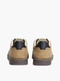 Beige The Greenwich Logo Suede Court Sneakers  Men