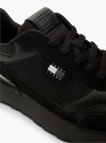 Μαύρο Colour-Blocked Sneakers Με Μίξη Υφών  Άνδρες