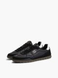 Μαύρο Δερμάτινα Sneakers Με Χαμηλό Κόψιμο  Άνδρες