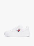 Άσπρο Essential Ρετρό Δερμάτινα Sneakers Basketball  Γυναίκες