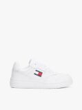 Άσπρο Essential Ρετρό Δερμάτινα Sneakers Basketball  Γυναίκες