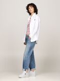White Essential Retro Fine-Cleat Leather Flatform Trainers  Women