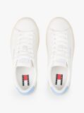 Blue Essential Leather Contrast Cupsole Trainers  Women