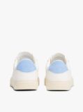 Blue Essential Leather Contrast Cupsole Trainers  Women