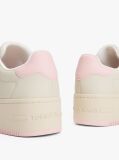 Pink Essential Leather Fine-Cleat Flatform Trainers  Women