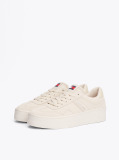 Beige The Greenwich Suede Flatform Trainers  Women
