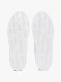 White Logo Embossed Contrast Trainers  Women