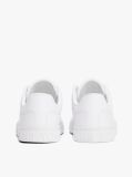 White Logo Embossed Contrast Trainers  Women