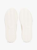 White Denim Platform Trainers  Women