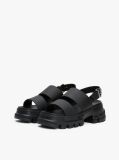 Black Chunky Cleat Sandals  Women