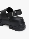 Black Chunky Cleat Sandals  Women