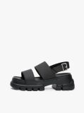 Black Chunky Cleat Sandals  Women