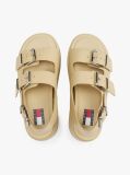 Beige Leather Platform Sandals  Women