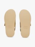 Beige Leather Platform Sandals  Women