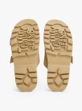 Beige Suede Double Strap Cleat Sandals  Women