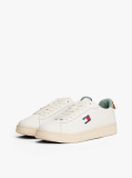 Beige Archive Court Leopard Print Heel Trainers  Women