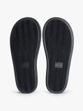 White Leather Padded Strap Slides  Women