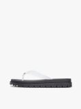 White Jelly Cleat Wedge Flip-Flops  Women