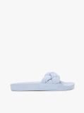 Blue Braided Padded Strap Slides  Women