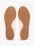Beige Leather Low Profile Serrated Trainers  Women