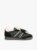 Μαύρο Δερμάτινα Sneakers Με Χαμηλό Κόψιμο  Γυναίκες