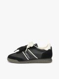Μαύρο Δερμάτινα Sneakers Με Χαμηλό Κόψιμο  Γυναίκες