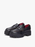 Μαύρο Δερμάτινα Loafers  Γυναίκες