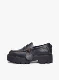 Μαύρο Δερμάτινα Loafers  Γυναίκες