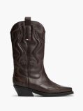 Brown Archive Leather Colour-Blocked Cowboy Boots  Women