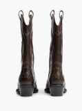 Brown Archive Leather Colour-Blocked Cowboy Boots  Women