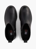 Black Leather Soft Outsole Chelsea Boots  Women