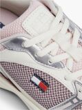 Multi Logo Mixed Texture Sneakers  Women