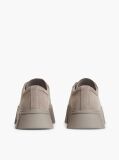 Brown Suede Logo Platform Sneakers  Women