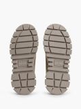 Brown Suede Logo Platform Sneakers  Women