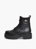Black Archive Leather Warm Lined Platform Lace-Up Boots  Women