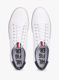 Άσπρο Δετά Sneakers Από Καμβά  Άνδρες