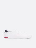 White Essential Leather Vulcanised Trainers  Men