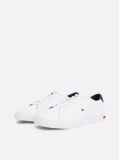 White Essential Leather Vulcanised Trainers  Men