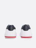 White Essential Leather Vulcanised Trainers  Men