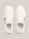 White Leather Signature Tape Trainers  Men