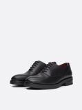 Black TH Monogram Leather Derby Shoes  Men