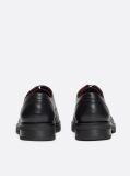 Black TH Monogram Leather Derby Shoes  Men