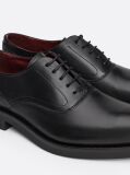 Black TH Monogram Leather Derby Shoes  Men
