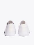 Άσπρο Δετά Δερμάτινα Sneakers Με Λογότυπο  Άνδρες