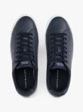 Blue Essential Leather Lace-Up Trainers  Men