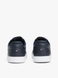 Blue Essential Leather Lace-Up Trainers  Men