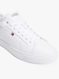 White Essential Leather Lace-Up Trainers  Men
