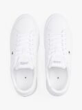 White Essential Leather Lace-Up Trainers  Men